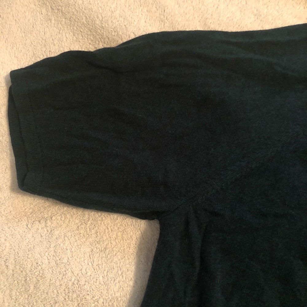 Short sleeved cowl neck sweater